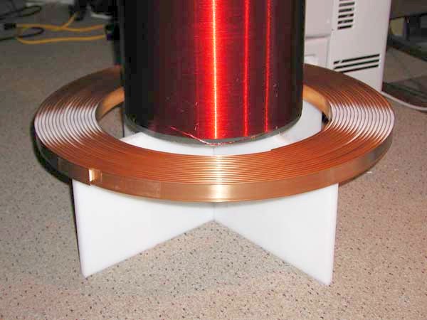 Green Tesla Coil Secondary 30awg 8" to 26" wound on 2 inch Diameter PVC 